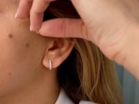 Boucles d'oreilles Sadie en argent - Zircon