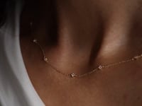 Collier Or Étoile - Zircon