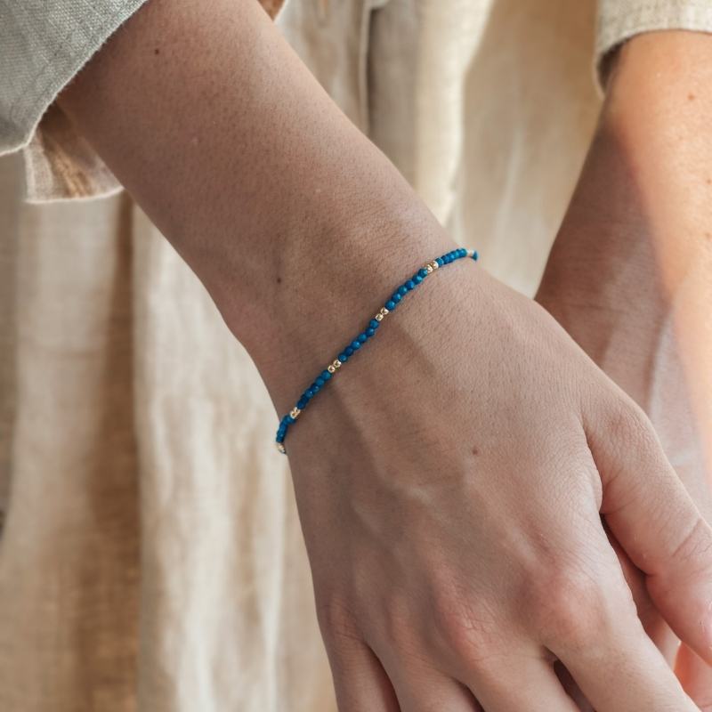 Bracelet en argent Golden SummerScape - Lapis Lazuli - Indira