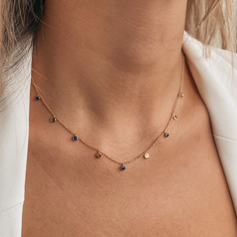 Collier en argent Golden Noora - Lapis Lazuli - Indira