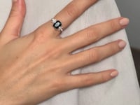 Bague en Argent Faerie - Topaze Bleue de Londres