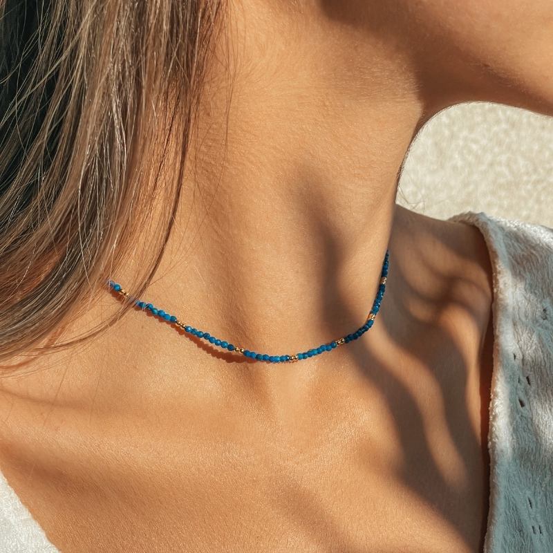 Collier en argent Golden SummerScape - Lapis Lazuli - Indira