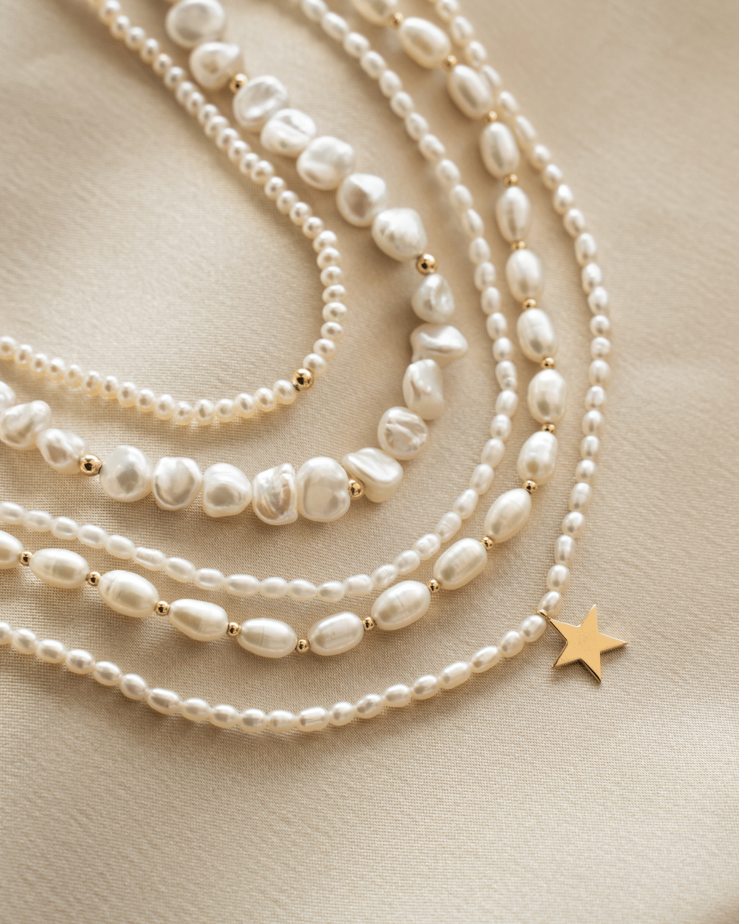 Collier en or Tiana Golden - Perles Naturelles - Indira