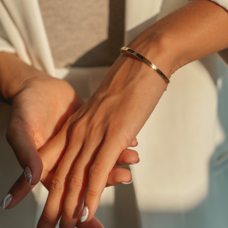 Bracelet en argent Minimal Golden - Indira
