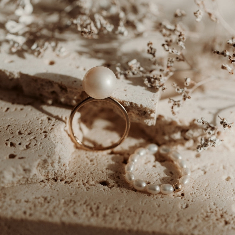 Bague en or Glamour - Perles Naturelles - Indira
