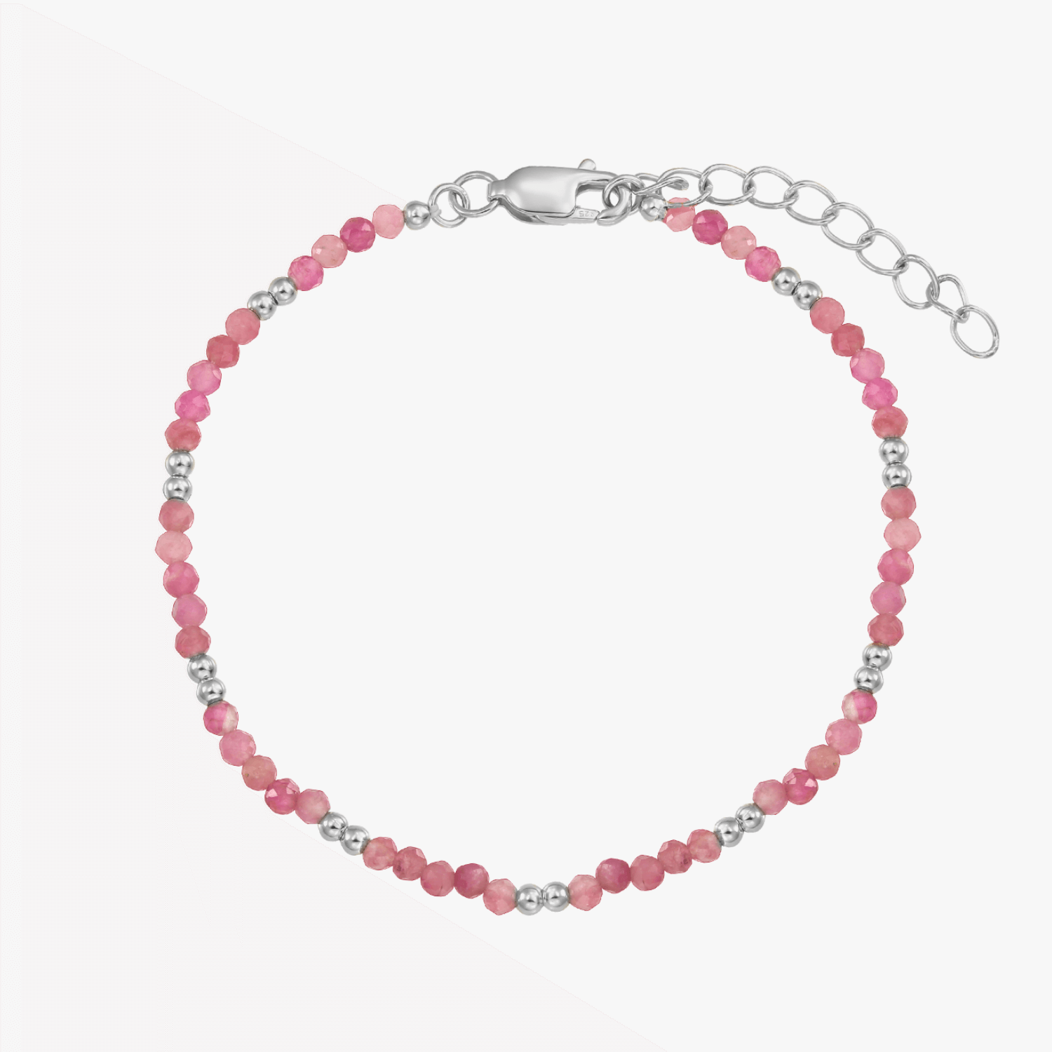 Chaîne de cheville en argent SummerScape - Tourmaline - Indira