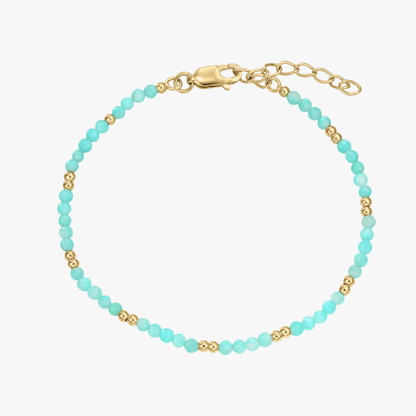 Bracelet en argent Golden SummerScape - Amazonite - Indira