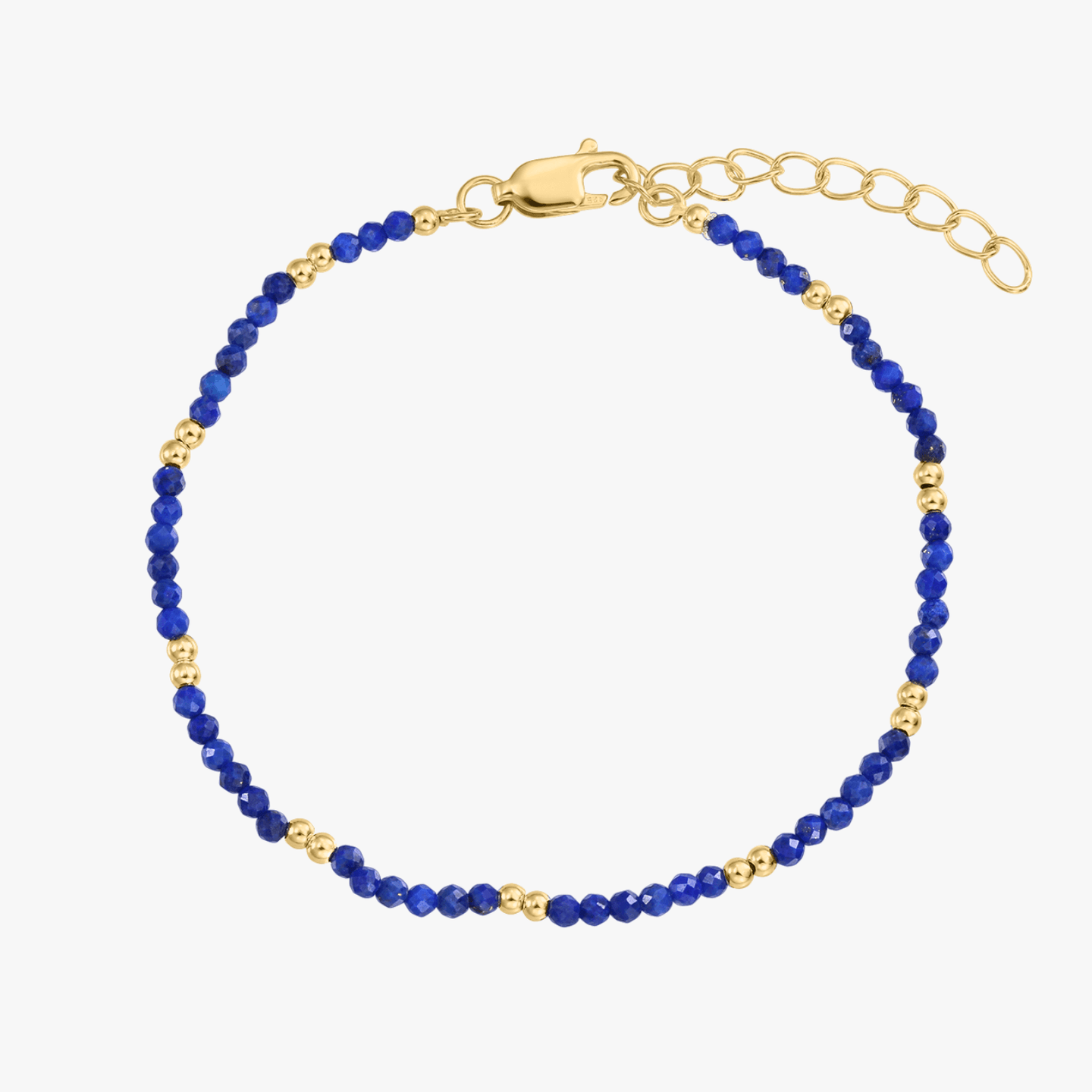 Bracelet en argent Golden SummerScape - Lapis Lazuli - Indira