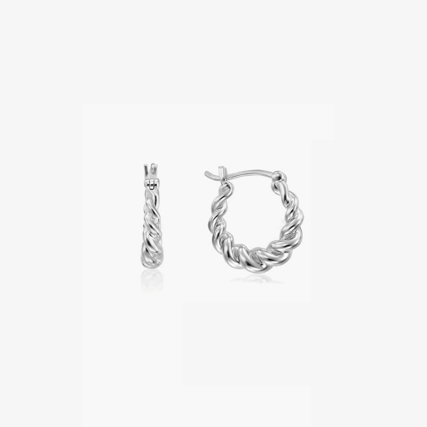 Boucles d'oreilles en argent Brioche - Indira