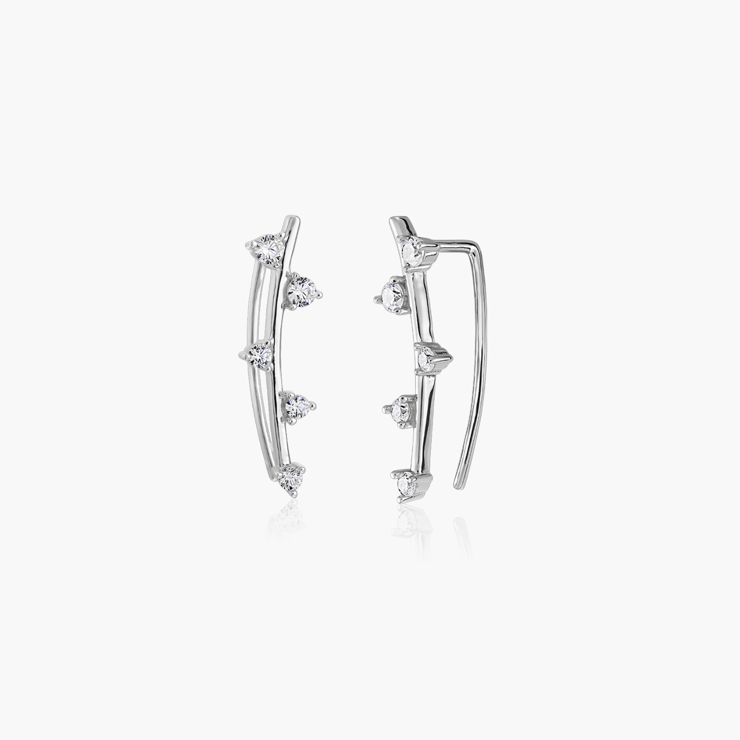 Boucles d'oreilles en argent Ivy - Zirconium - Indira