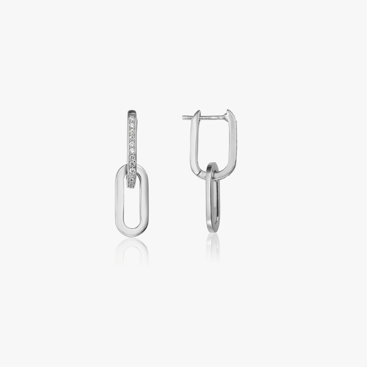 Boucles d'oreilles en argent Jessica - Zirconium - Indira