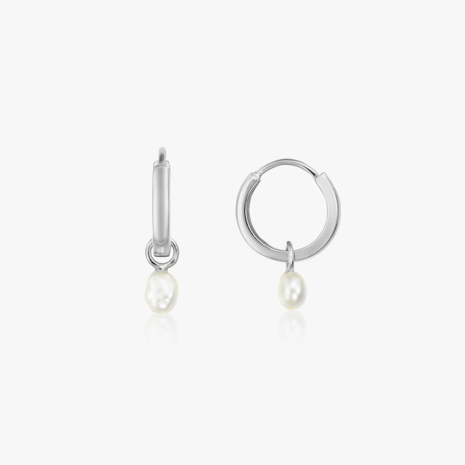 Boucles d’oreilles en argent Little Drop - Perles Naturelles - Indira