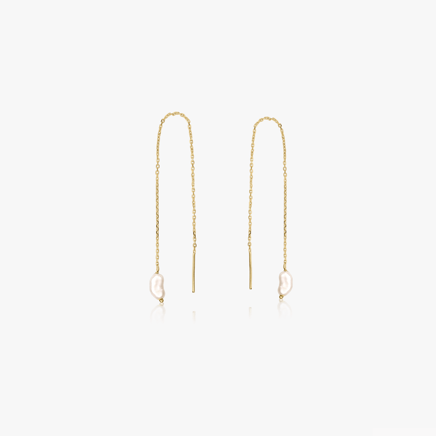 Boucles d'oreilles en or Pearl Drop - Perles Naturelles - Indira