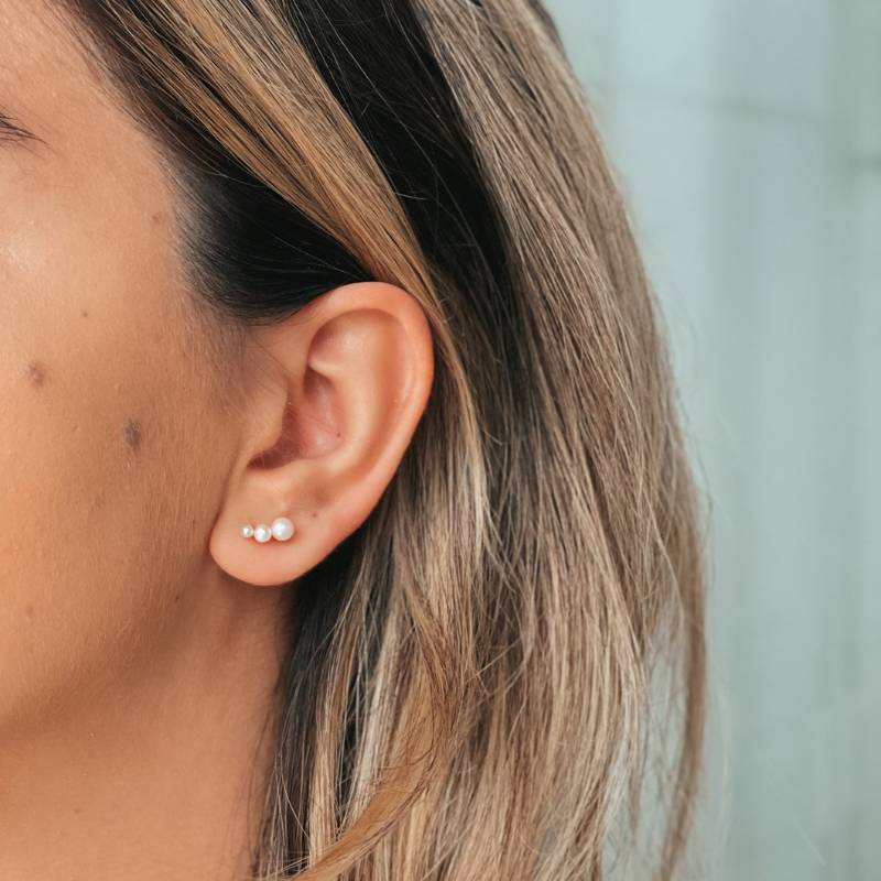 Boucles d'oreilles en or Tiny Pearls - Indira