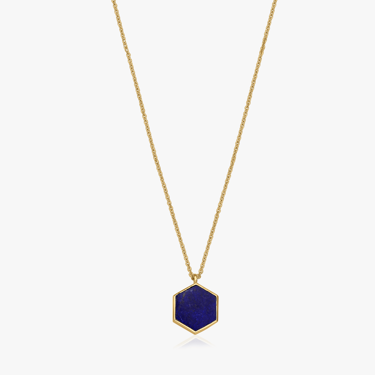 Collier en argent Golden Charlotte - Lapis Lazuli - Indira