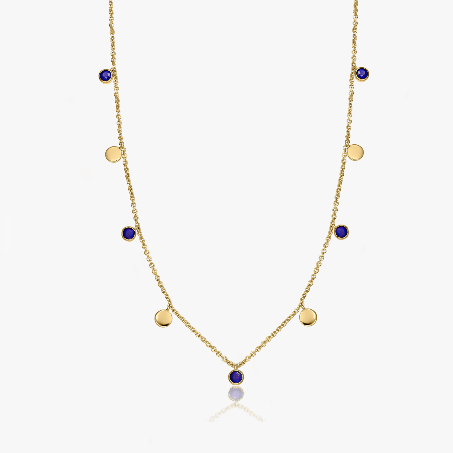 Collier en argent Golden Noora - Lapis Lazuli - Indira