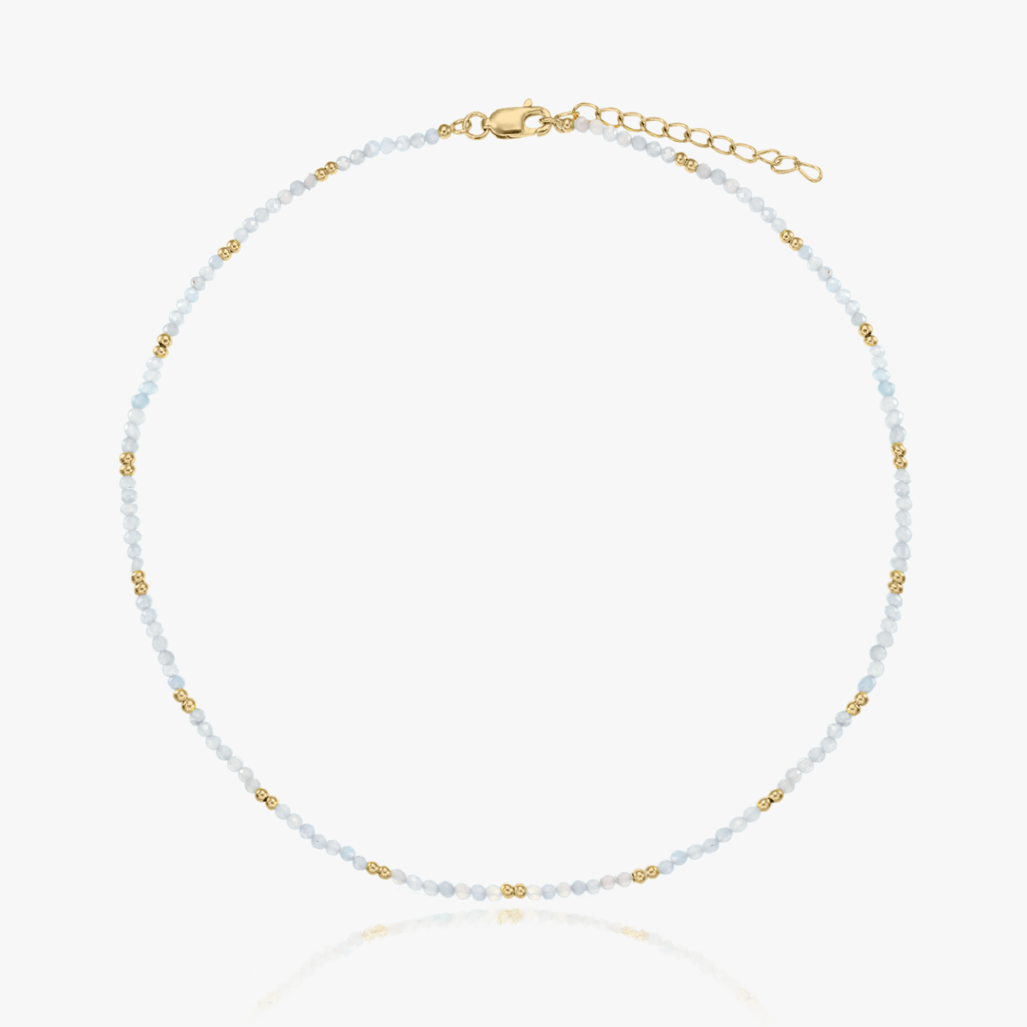 Collier en argent Golden SummerScape – Pierre de Lune - Indira