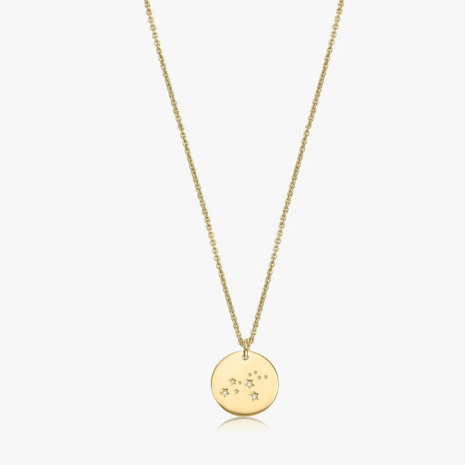 Collier en argent Golden Zodiac - Lion - Indira