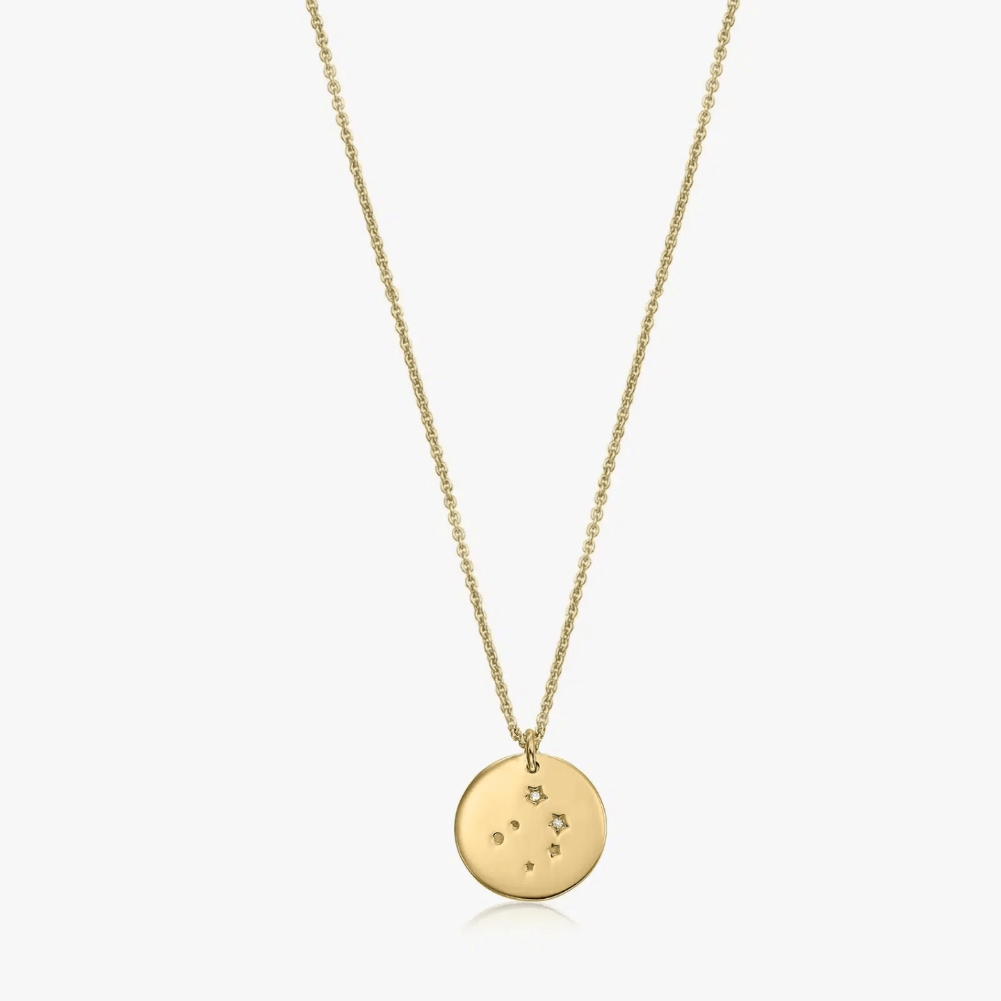 Collier en argent Golden Zodiac - Balance - Indira