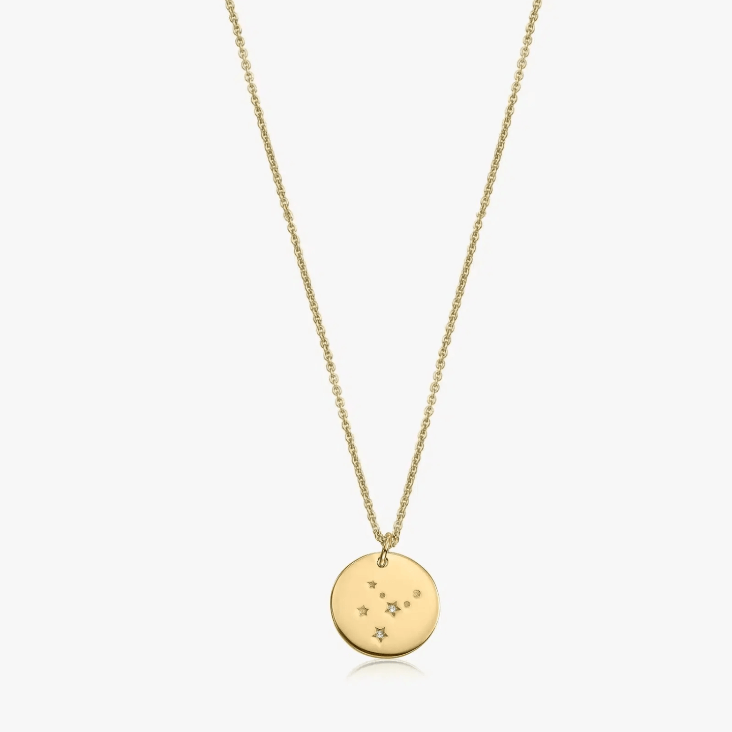 Collier en argent Golden Zodiac - Vierge - Indira