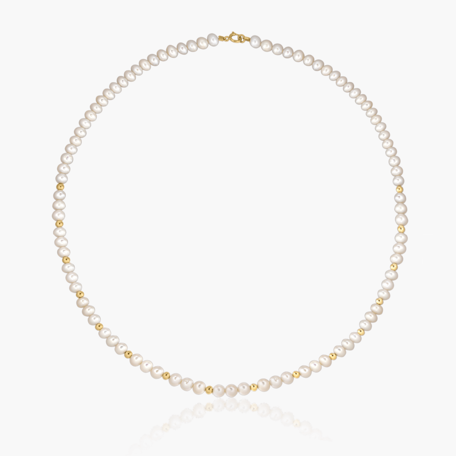 Collier en or Golden Sonet - Perles naturelles - Indira