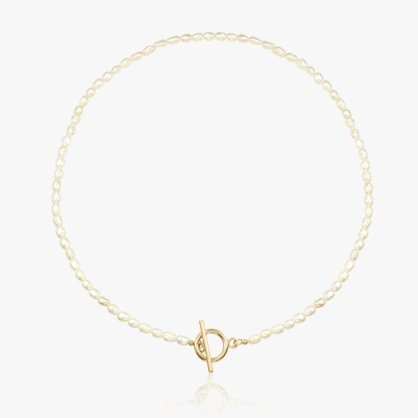 Collier en or Locked - Perles Naturelles - Indira