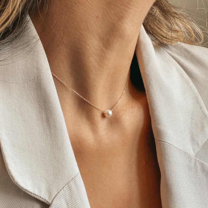 Collier en argent Golden Ruth - Perles Naturelles - Indira