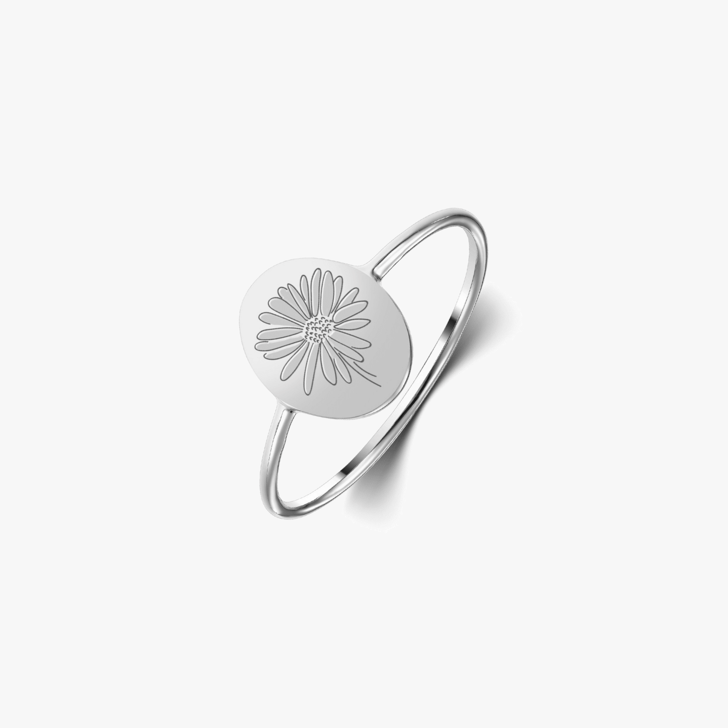 Bague en argent Birth Flower - Avril Daisy - Indira