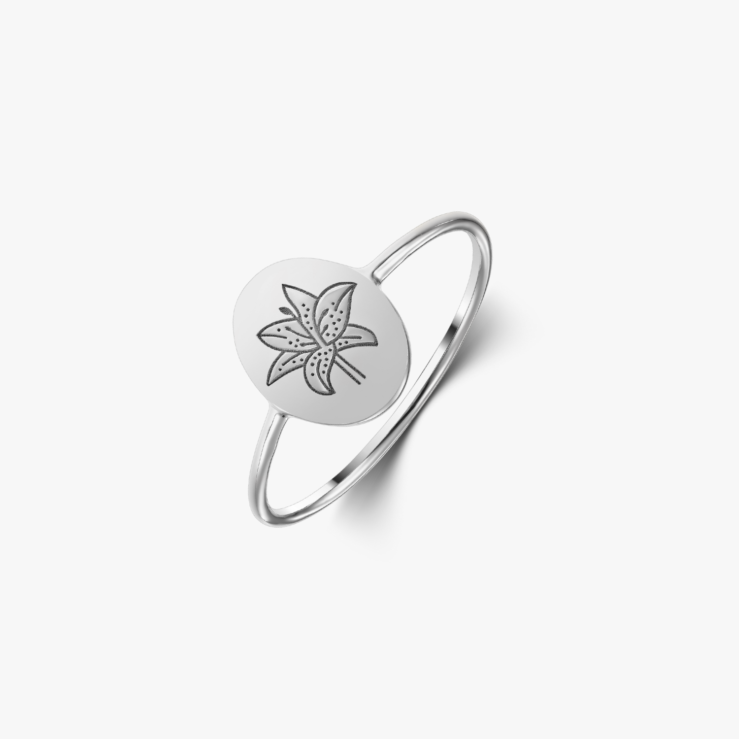 Bague en argent Fleur de Naissance - Muguet de mai - Indira