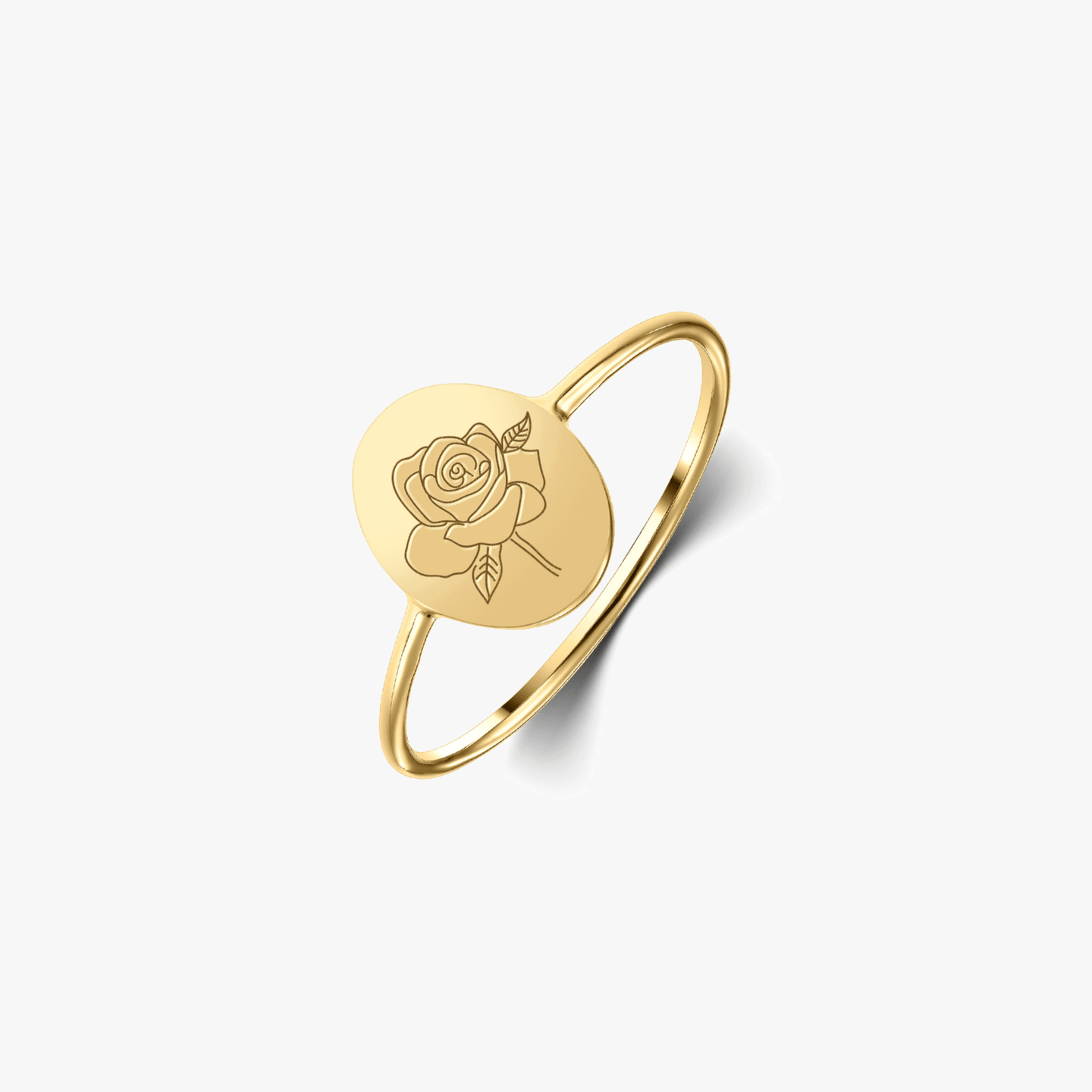 Bague en argent Birth Flower Golden - June Rose - Indira