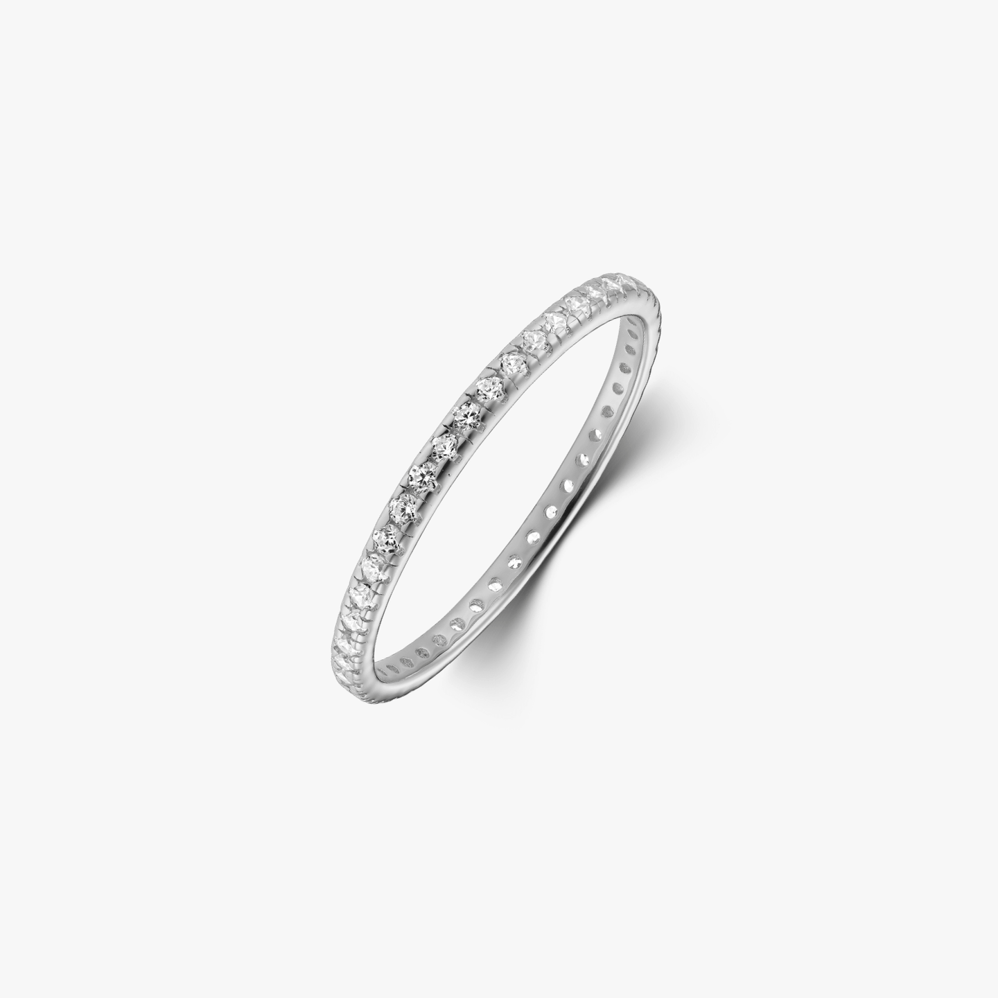 Bague en argent Classic Eternity - Zirconium - Indira