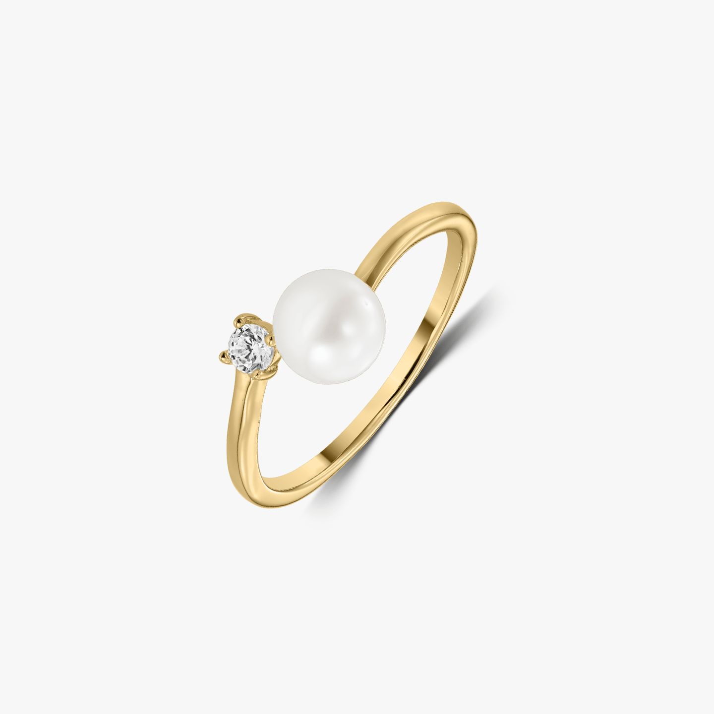 Bague en argent Golden Mary - Perles naturelles - Indira