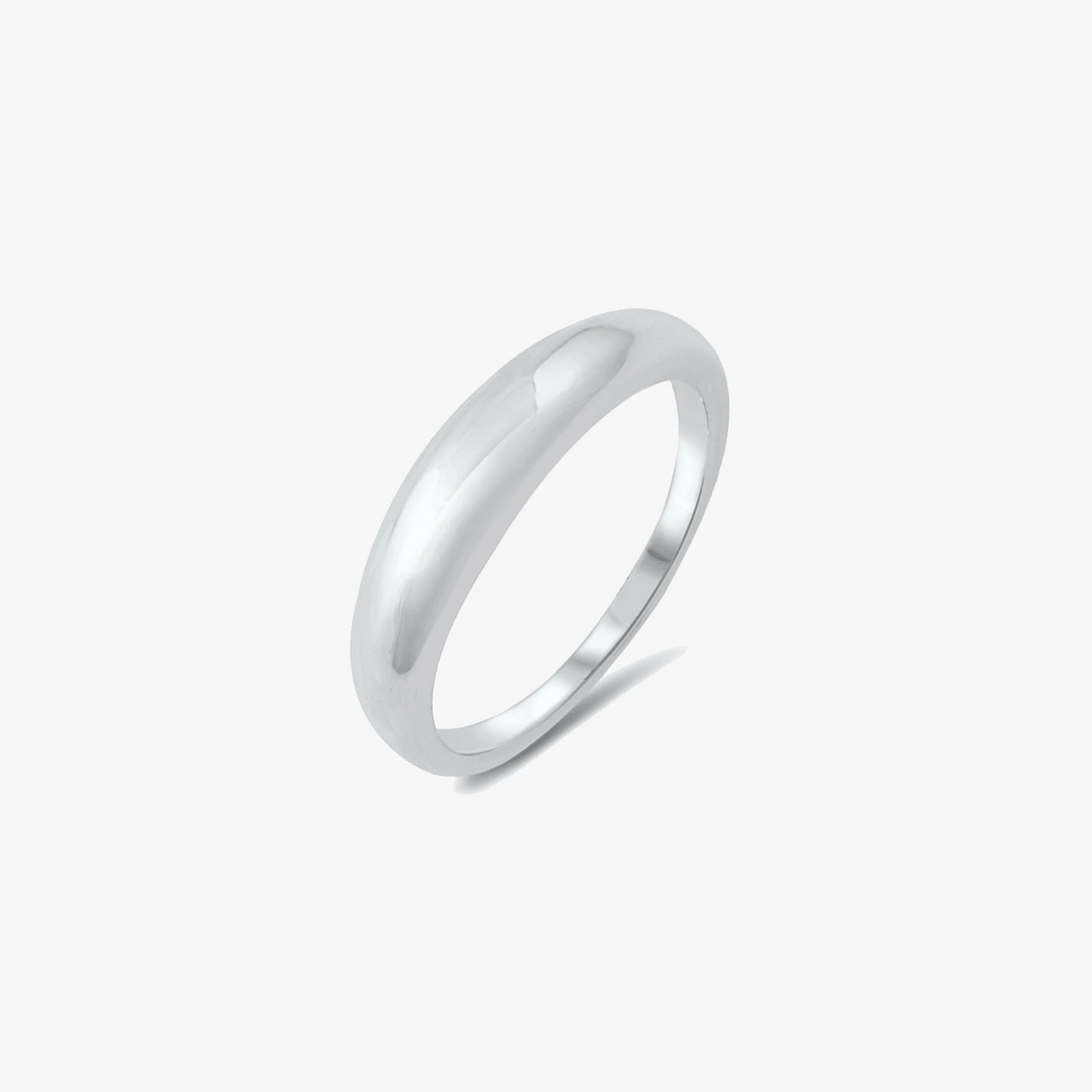 Bague Dôme Fin en Argent