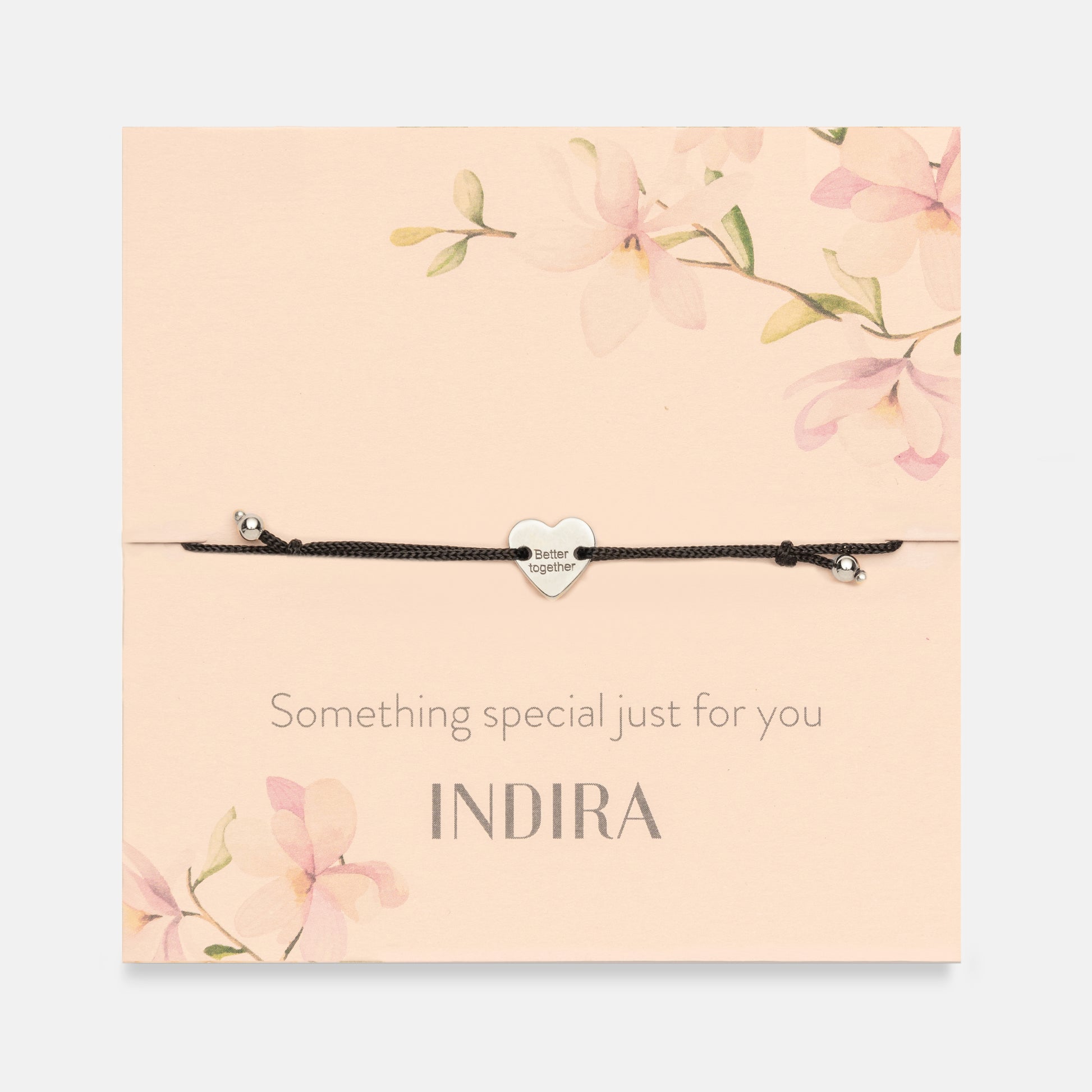 Bracelet cordon en argent Better Together - Indira