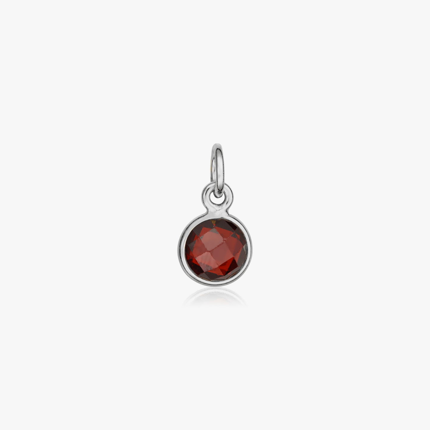 Pendentif Argent Pierre de Naissance Janvier - Grenat