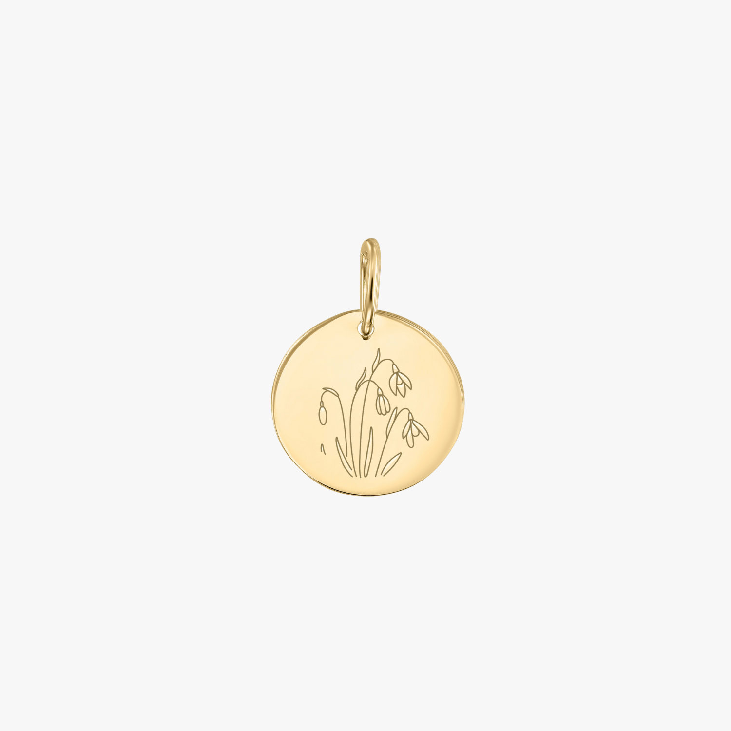 Pendentif en or Flower Birth - Perce-neige de janvier - Indira
