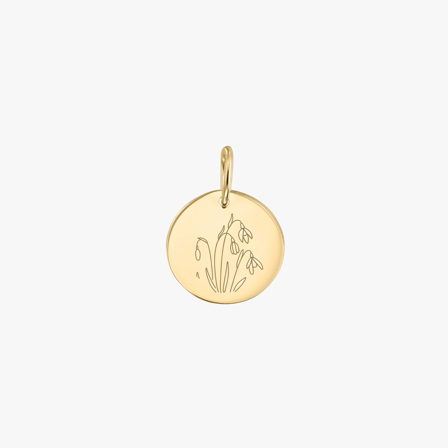 Pendentif en or Flower Birth - Perce-neige de janvier - Indira