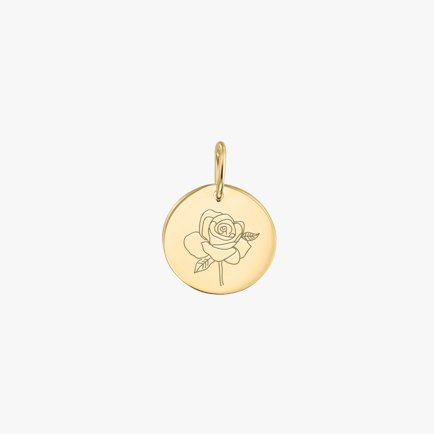 Pendentif en or Fleur de naissance - Rose de juin - Indira