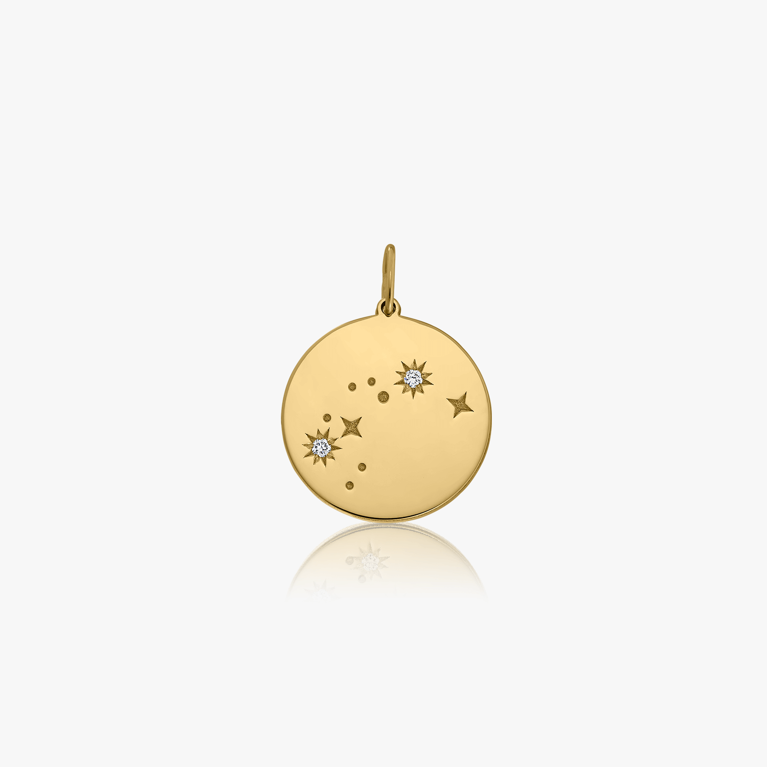 Pendentif en or Zodiac - Verseau - Indira