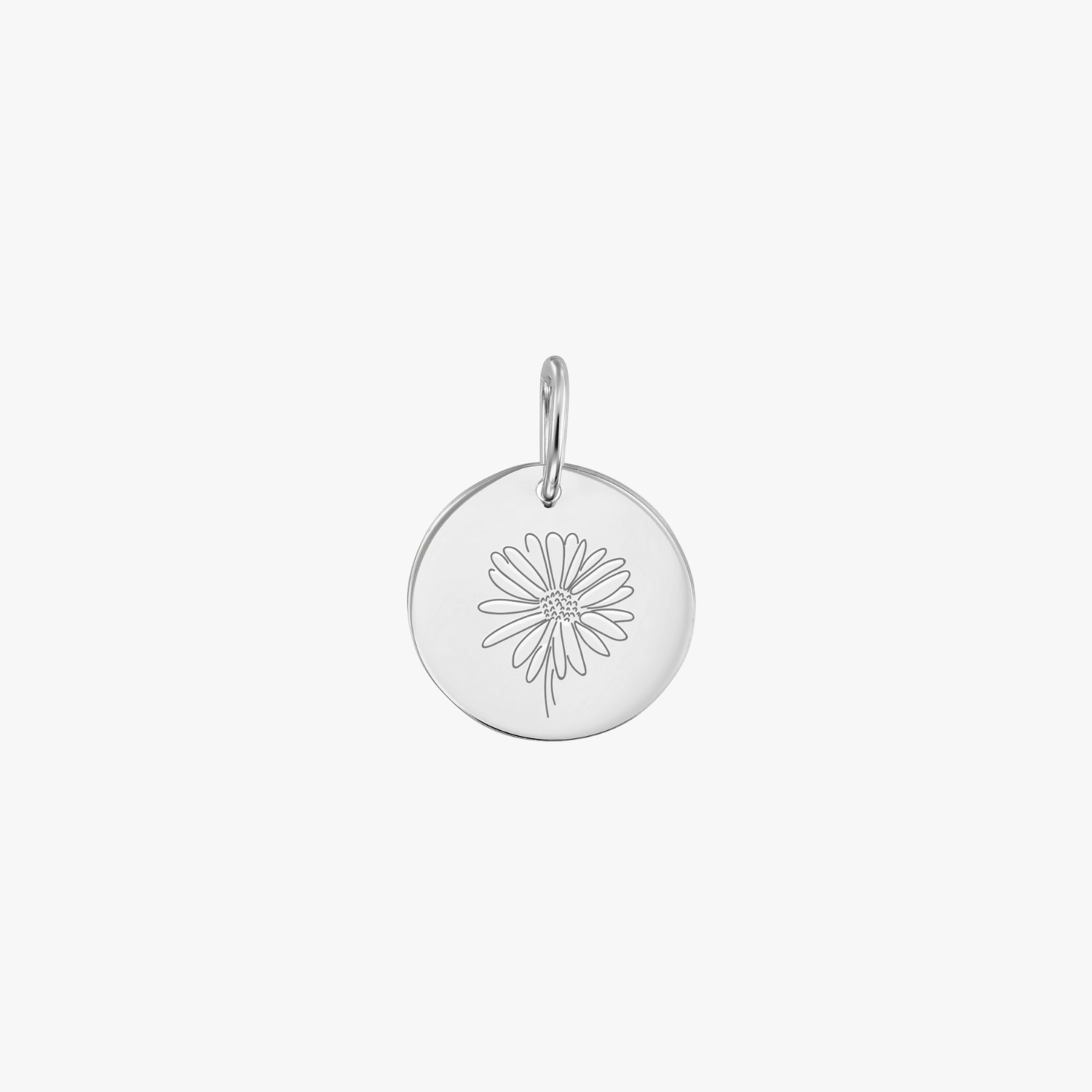Pendentif en or blanc Birth Flower - April Daisy - Indira