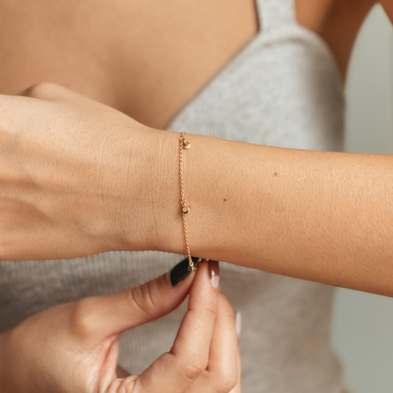 Bracelet en argent Golden Allegra - Indira