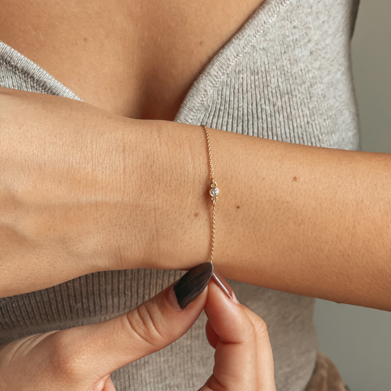 Bracelet en or Solo - Diamants - Indira