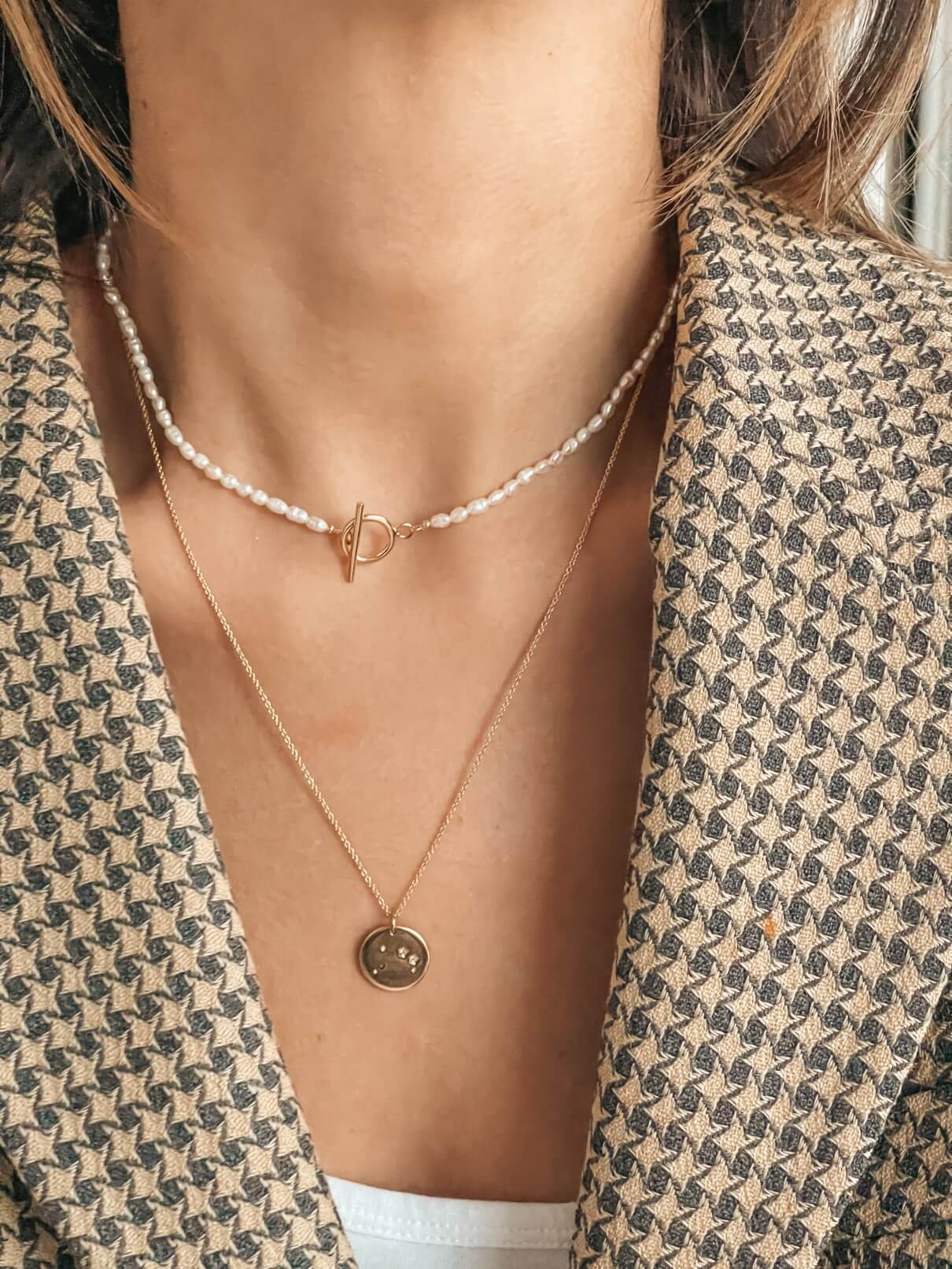 Collier en argent Golden Zodiac - Bélier - Indira