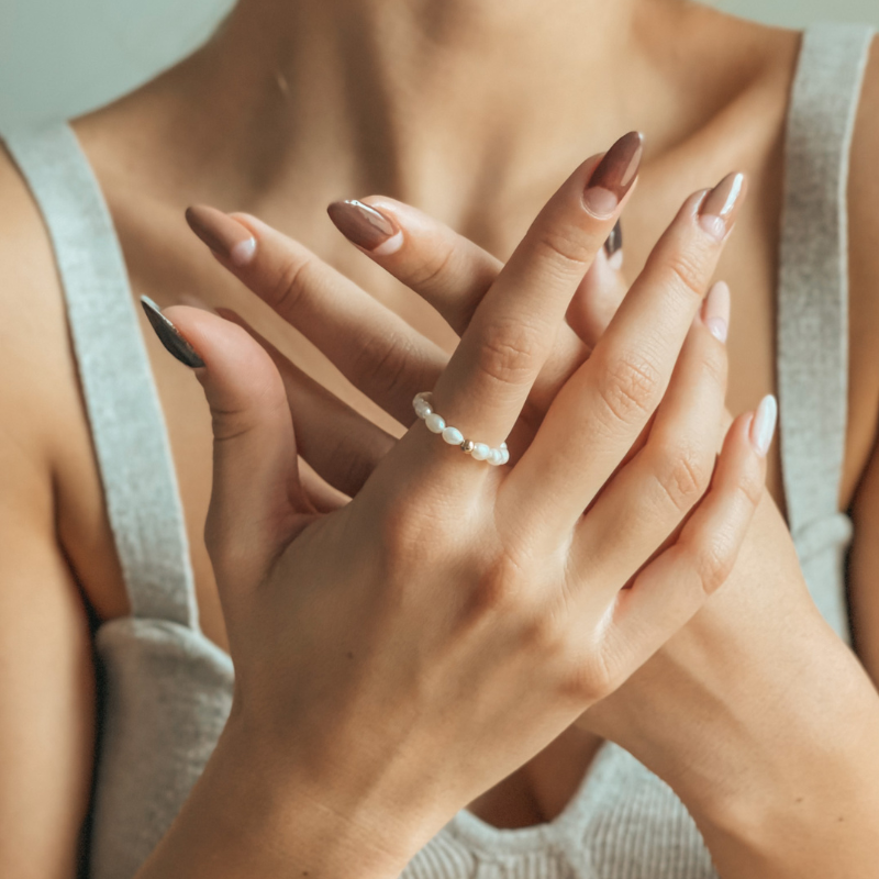 Bague en or Glamour - Perles naturelles - Indira