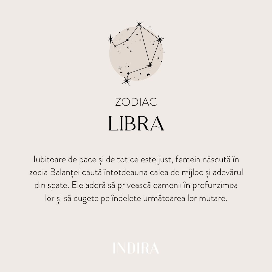 Collier en argent Silver Zodiac - Balance - Indira