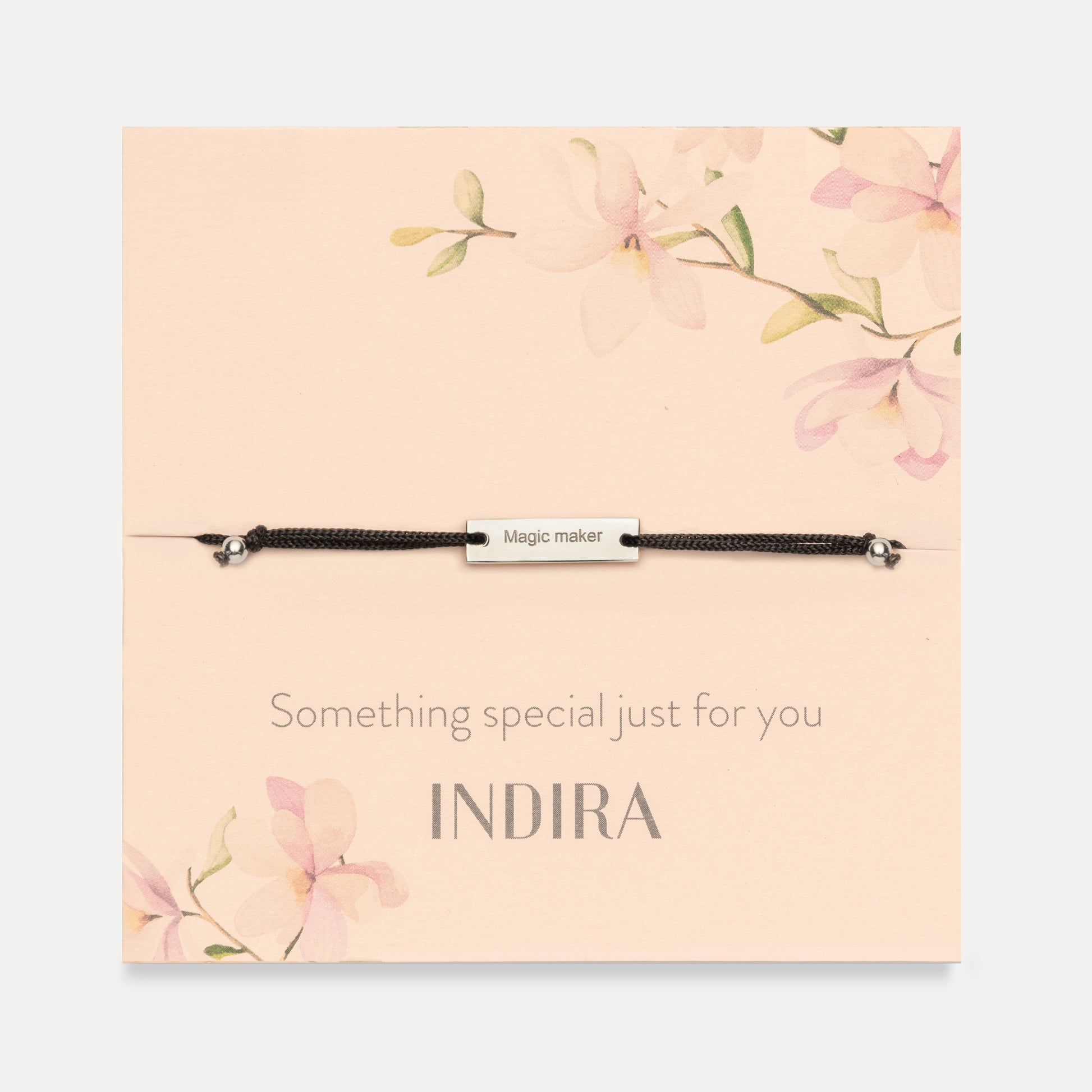 Bracelet en cordon d'argent Magic Maker - Indira