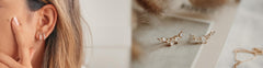Boucles d'oreilles en or et en argent