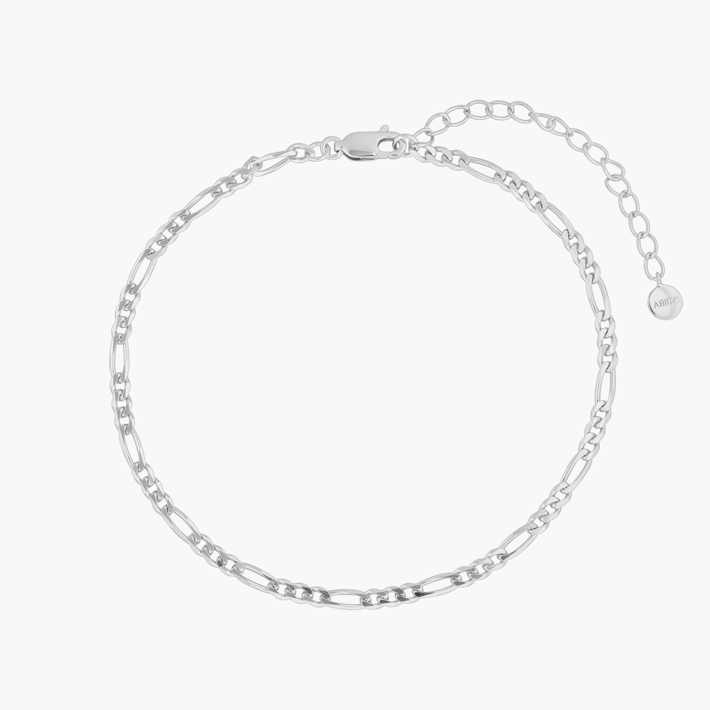 Chaîne de cheville en argent Figaro - Indira