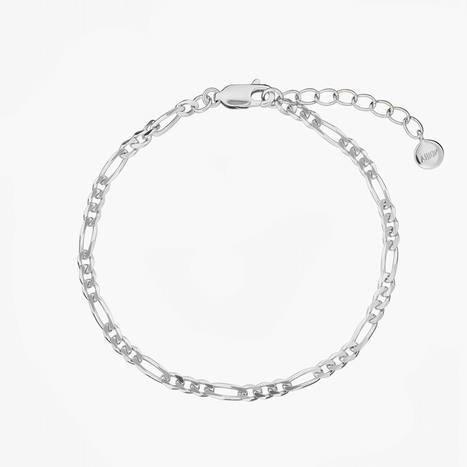 Bracelet en argent Figaro - Indira