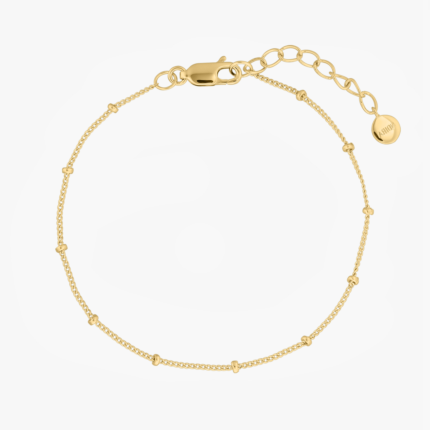 Bracelet en argent Golden Beaded - Indira